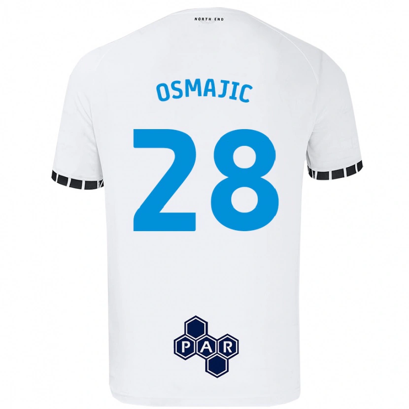 Danxen Hombre Camiseta Milutin Osmajic #28 Blanco 1ª Equipación 2024/25 La Camisa México