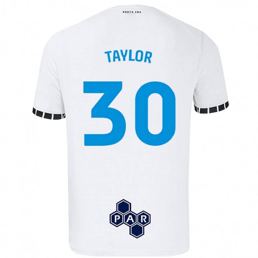 Danxen Hombre Camiseta Kian Taylor #30 Blanco 1ª Equipación 2024/25 La Camisa México