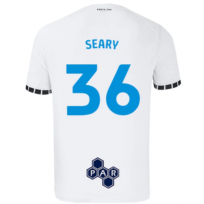 Danxen Hombre Camiseta Josh Seary #36 Blanco 1ª Equipación 2024/25 La Camisa México