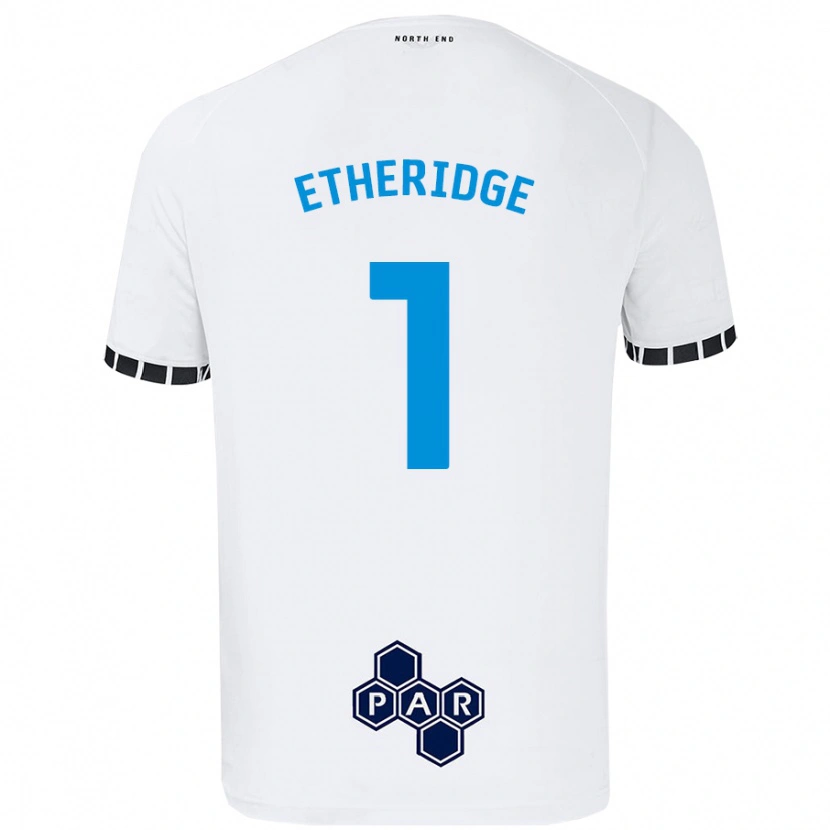 Danxen Hombre Camiseta Ellie Etheridge #1 Blanco 1ª Equipación 2024/25 La Camisa México
