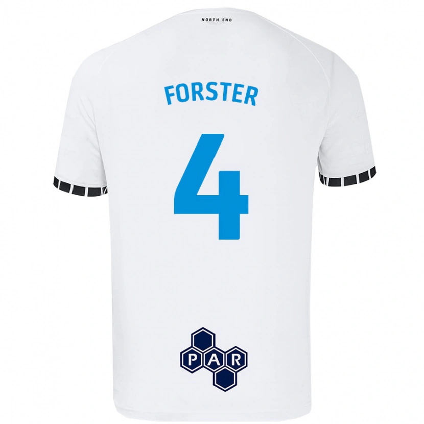 Danxen Hombre Camiseta Hannah Forster #4 Blanco 1ª Equipación 2024/25 La Camisa México