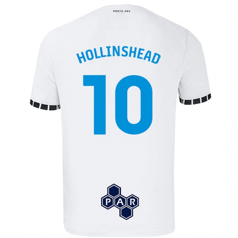 Danxen Hombre Camiseta Emily Hollinshead #10 Blanco 1ª Equipación 2024/25 La Camisa México