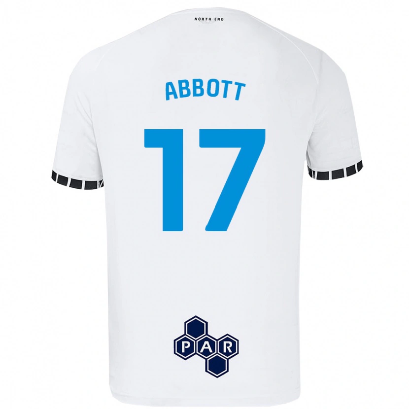 Danxen Hombre Camiseta Becky Abbott #17 Blanco 1ª Equipación 2024/25 La Camisa México