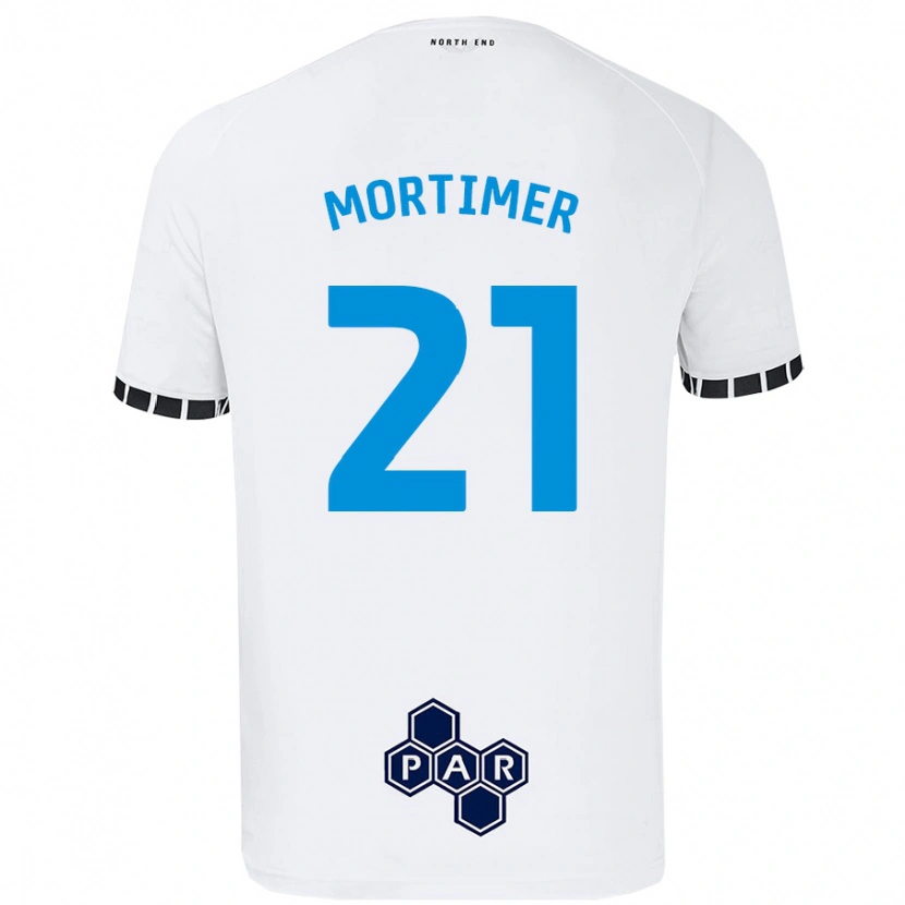 Danxen Hombre Camiseta Jodie Mortimer #21 Blanco 1ª Equipación 2024/25 La Camisa México