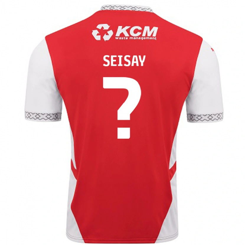 Danxen Hombre Camiseta Hamid Seisay #0 Rojo Blanco 1ª Equipación 2024/25 La Camisa México