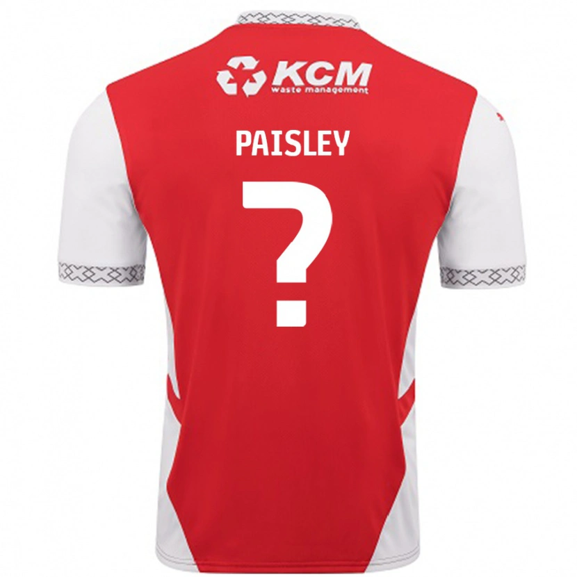 Danxen Hombre Camiseta Mckenzie Paisley #0 Rojo Blanco 1ª Equipación 2024/25 La Camisa México