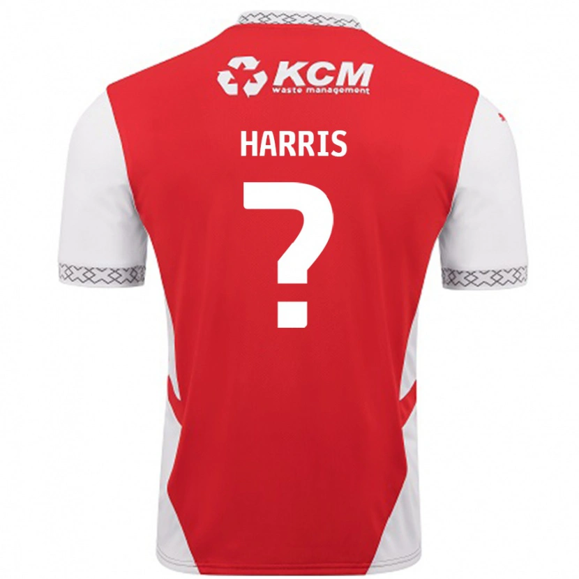 Danxen Hombre Camiseta Harris #0 Rojo Blanco 1ª Equipación 2024/25 La Camisa México