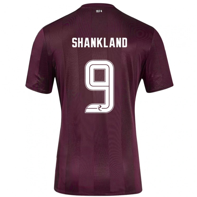 Danxen Hombre Camiseta Lawrence Shankland #9 Borgoña 1ª Equipación 2024/25 La Camisa México