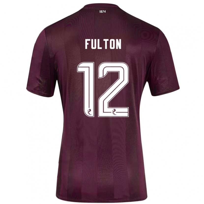 Danxen Hombre Camiseta Ryan Fulton #12 Borgoña 1ª Equipación 2024/25 La Camisa México
