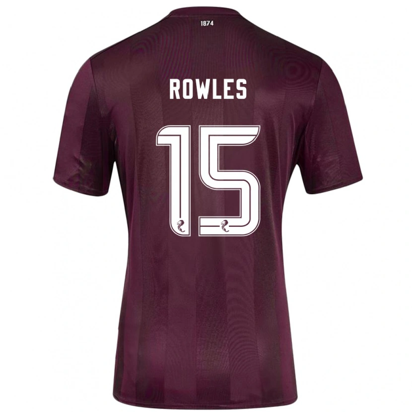Danxen Hombre Camiseta Kye Rowles #15 Borgoña 1ª Equipación 2024/25 La Camisa México