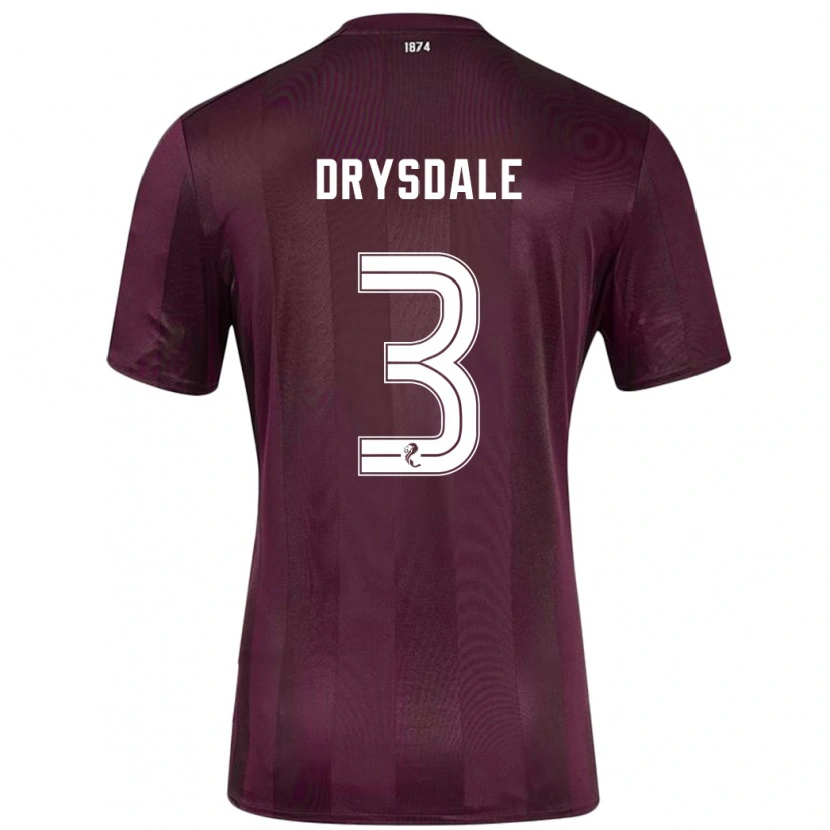 Danxen Hombre Camiseta Ethan Drysdale #3 Borgoña 1ª Equipación 2024/25 La Camisa México