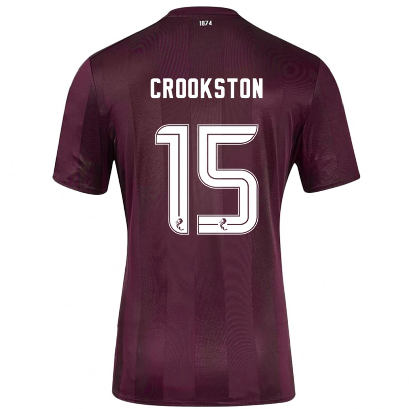 Danxen Hombre Camiseta Gregor Crookston #15 Borgoña 1ª Equipación 2024/25 La Camisa México