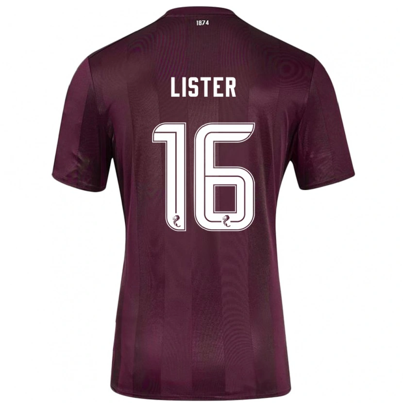 Danxen Hombre Camiseta Henry Lister #16 Borgoña 1ª Equipación 2024/25 La Camisa México