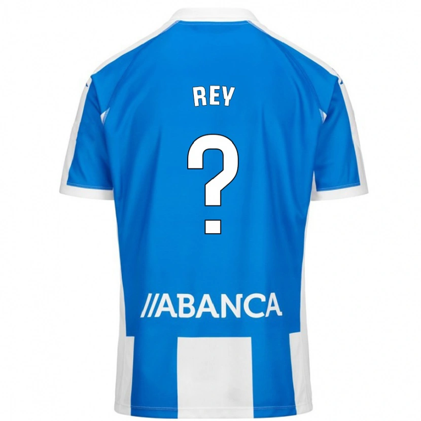 Danxen Hombre Camiseta José Rey #0 Azul Blanco 1ª Equipación 2024/25 La Camisa México