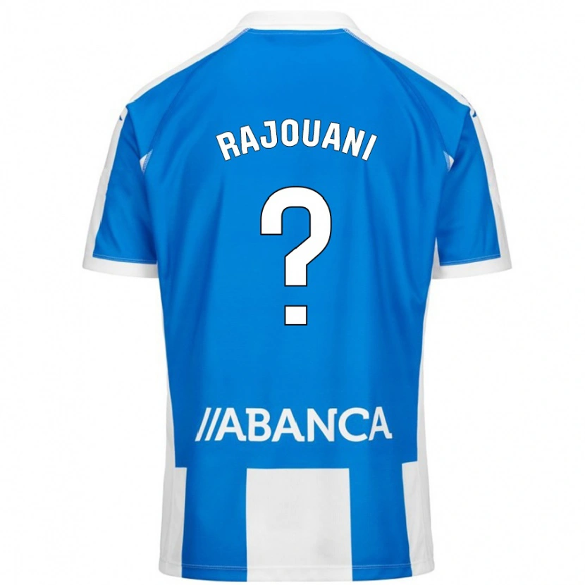 Danxen Hombre Camiseta Ayman Rajouani #0 Azul Blanco 1ª Equipación 2024/25 La Camisa México