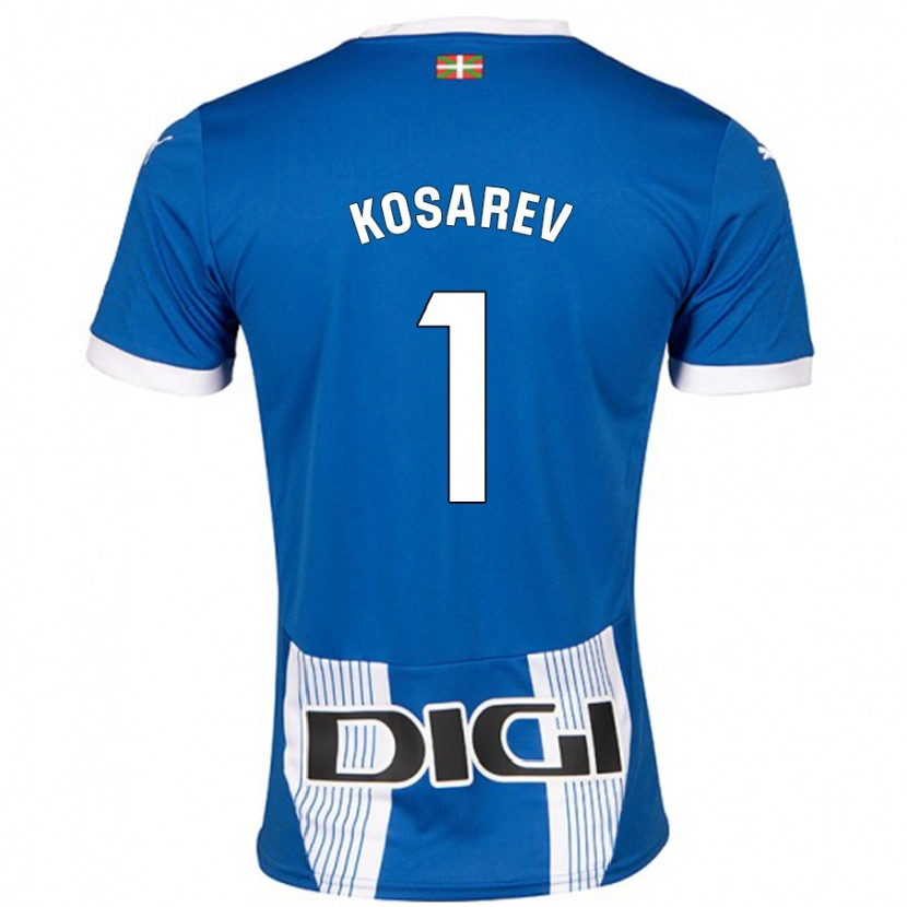 Danxen Hombre Camiseta Oleksandr Kosarev #1 Azul 1ª Equipación 2024/25 La Camisa México