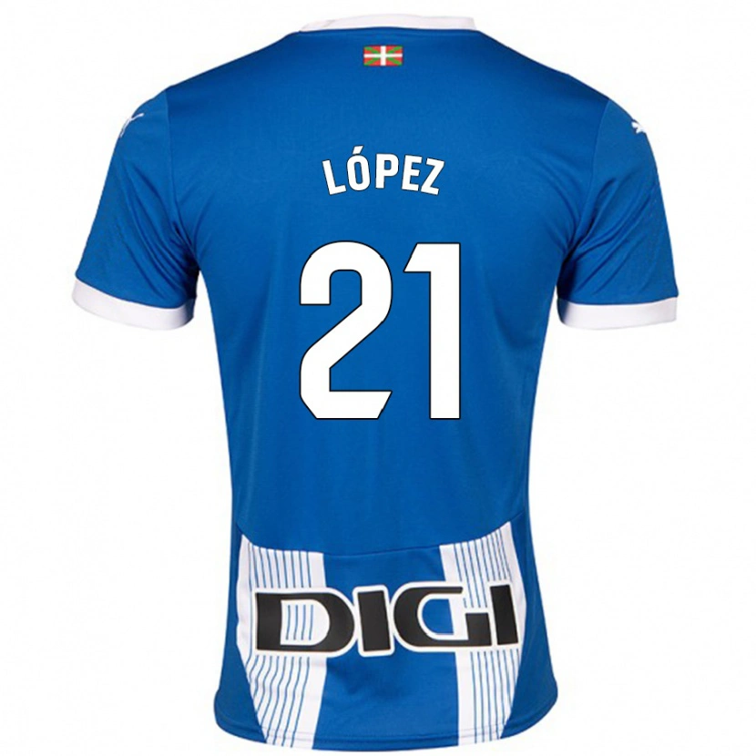 Danxen Hombre Camiseta Juanma López #21 Azul 1ª Equipación 2024/25 La Camisa México