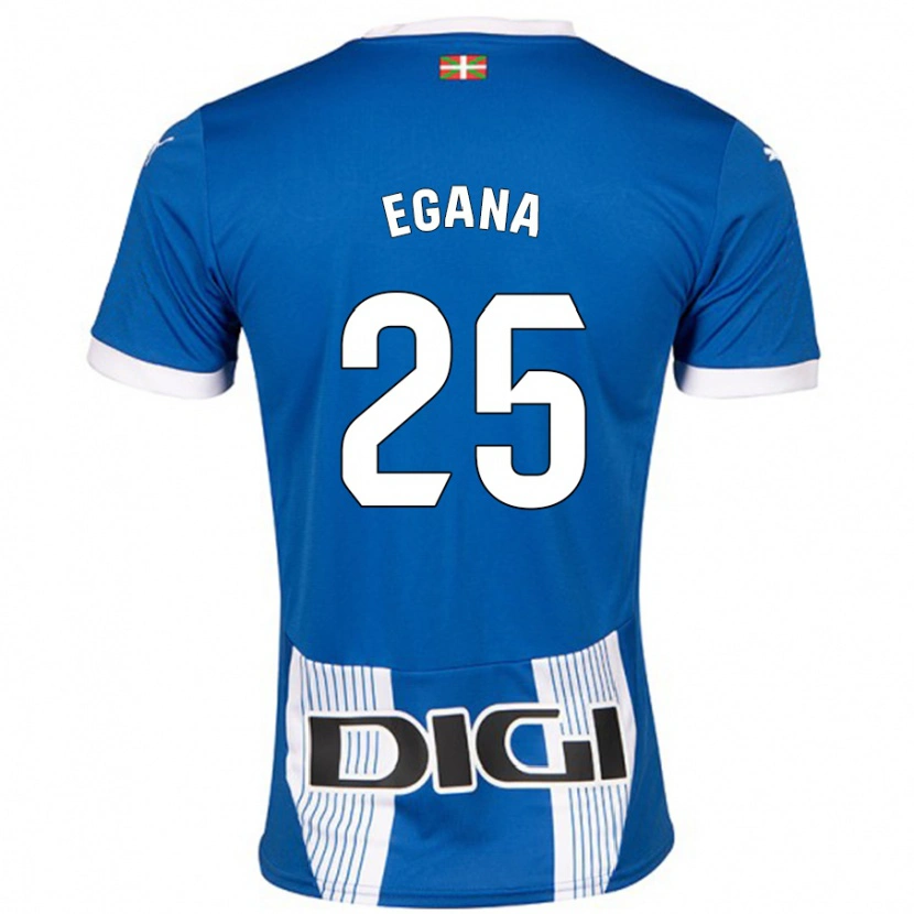 Danxen Hombre Camiseta Eider Egaña #25 Azul 1ª Equipación 2024/25 La Camisa México