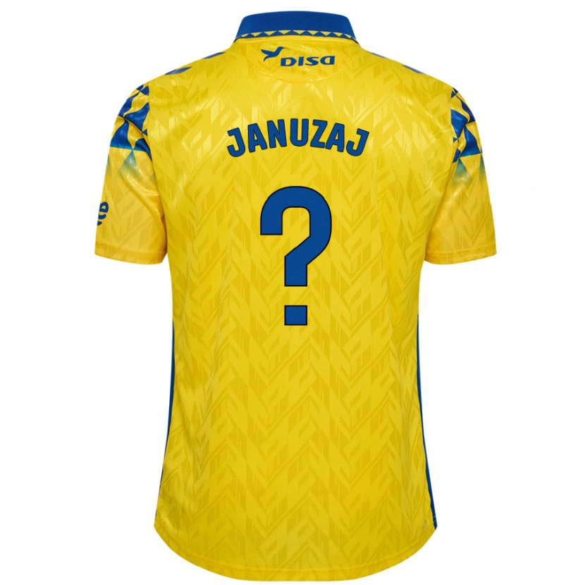 Danxen Hombre Camiseta Adnan Januzaj #0 Amarillo Azul 1ª Equipación 2024/25 La Camisa México