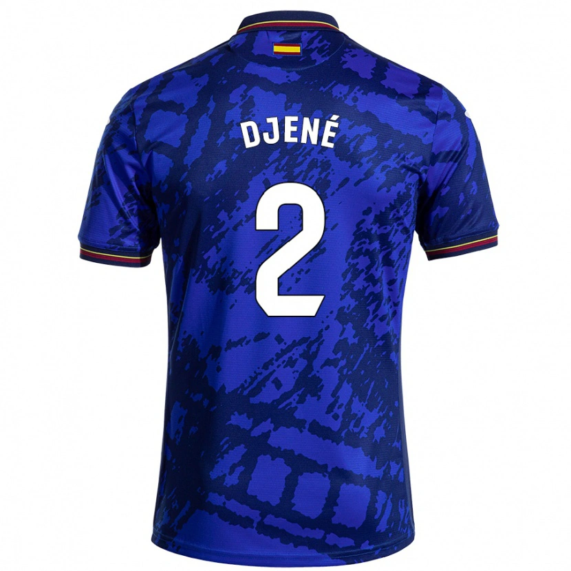 Danxen Hombre Camiseta Djené #2 Azul Más Oscuro 1ª Equipación 2024/25 La Camisa México