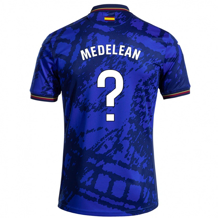 Danxen Hombre Camiseta Valentin Medelean #0 Azul Más Oscuro 1ª Equipación 2024/25 La Camisa México