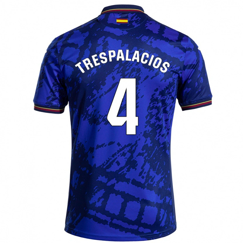 Danxen Hombre Camiseta Adrián Trespalacios #4 Azul Más Oscuro 1ª Equipación 2024/25 La Camisa México