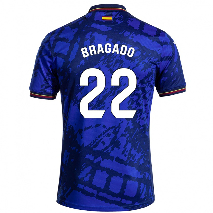 Danxen Hombre Camiseta Alonso Bragado #22 Azul Más Oscuro 1ª Equipación 2024/25 La Camisa México