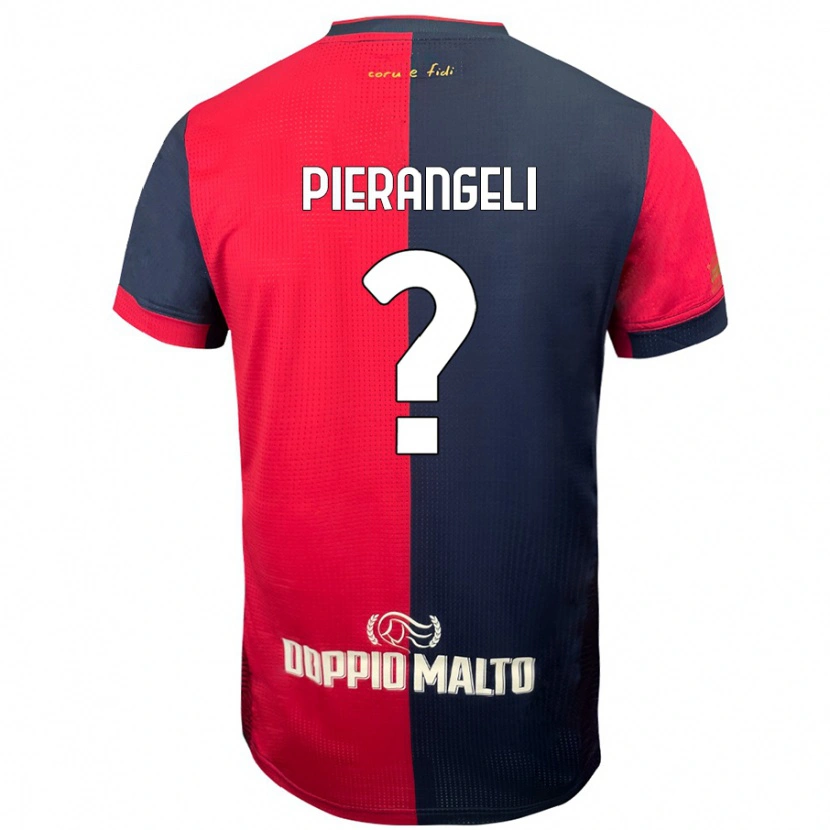 Danxen Hombre Camiseta Luis Pierangeli #0 Rojo Azul Más Oscuro 1ª Equipación 2024/25 La Camisa México