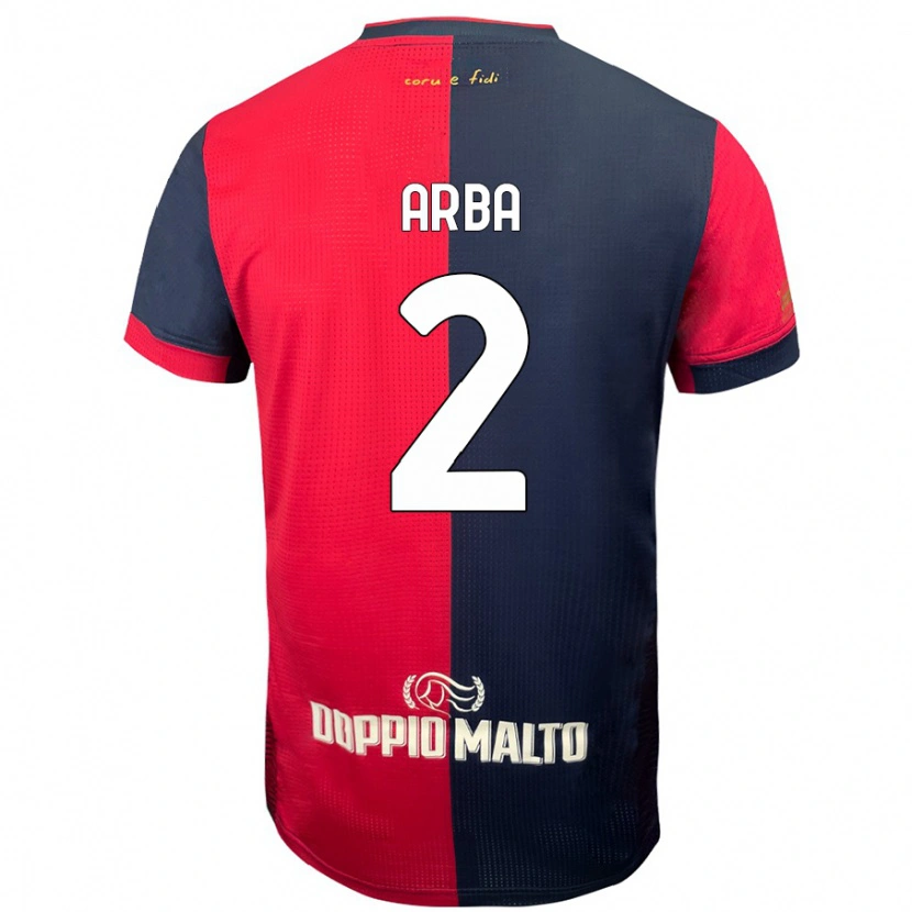 Danxen Hombre Camiseta Federico Arba #2 Rojo Azul Más Oscuro 1ª Equipación 2024/25 La Camisa México