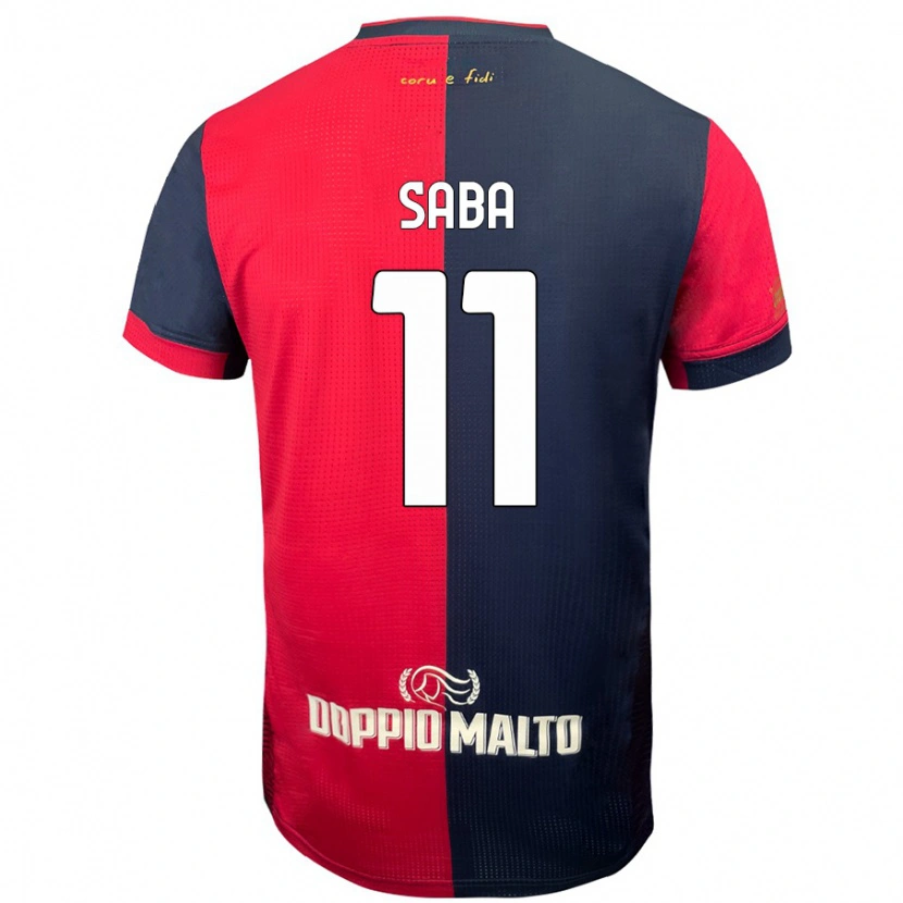 Danxen Hombre Camiseta Alessio Saba #11 Rojo Azul Más Oscuro 1ª Equipación 2024/25 La Camisa México
