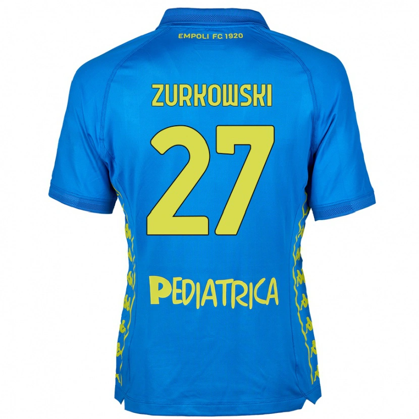 Danxen Hombre Camiseta Szymon Żurkowski #27 Azul 1ª Equipación 2024/25 La Camisa México