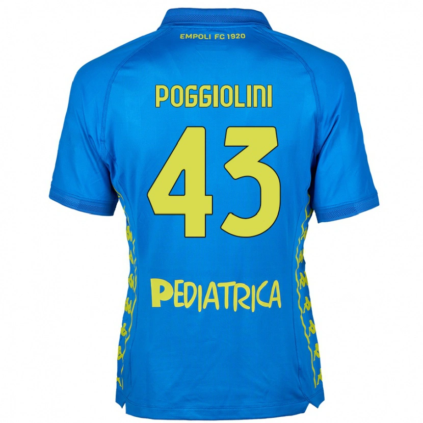 Danxen Hombre Camiseta Duccio Poggiolini #43 Azul 1ª Equipación 2024/25 La Camisa México