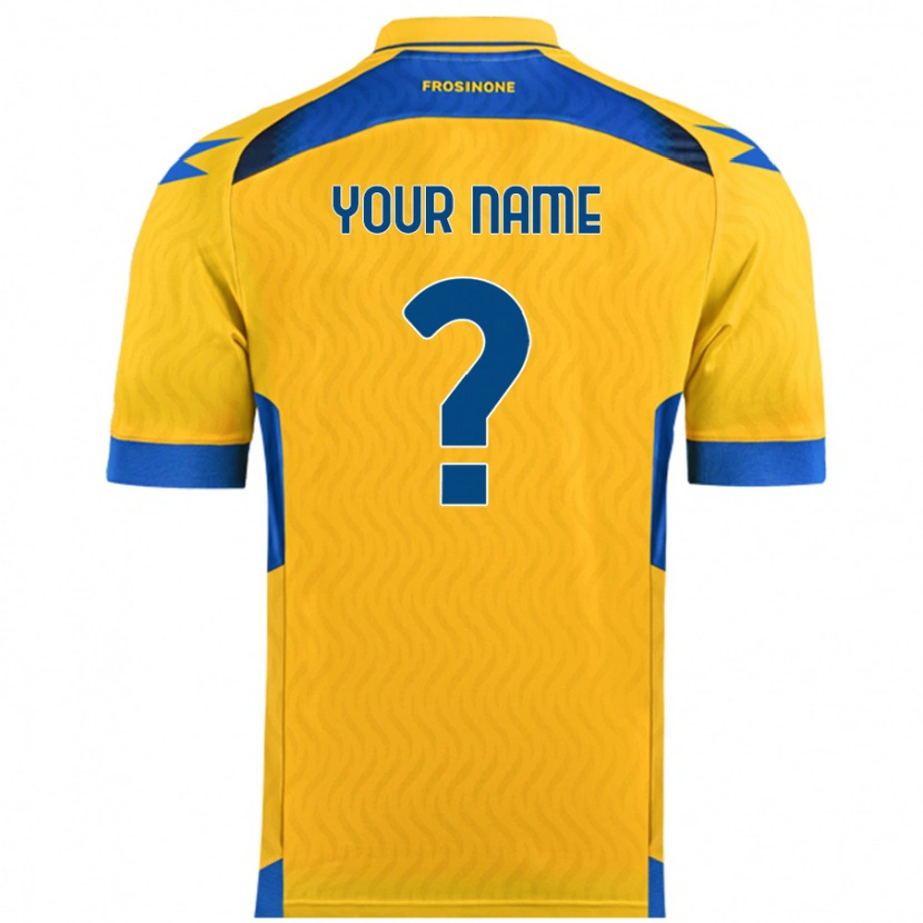 Danxen Hombre Camiseta Su Nombre #0 Amarillo 1ª Equipación 2024/25 La Camisa México