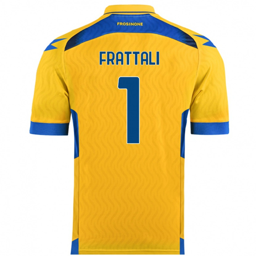Danxen Hombre Camiseta Pierluigi Frattali #1 Amarillo 1ª Equipación 2024/25 La Camisa México