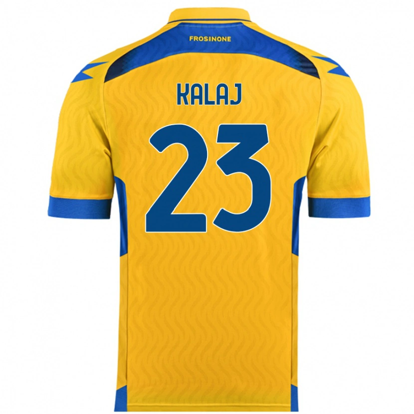 Danxen Hombre Camiseta Sergio Kalaj #23 Amarillo 1ª Equipación 2024/25 La Camisa México