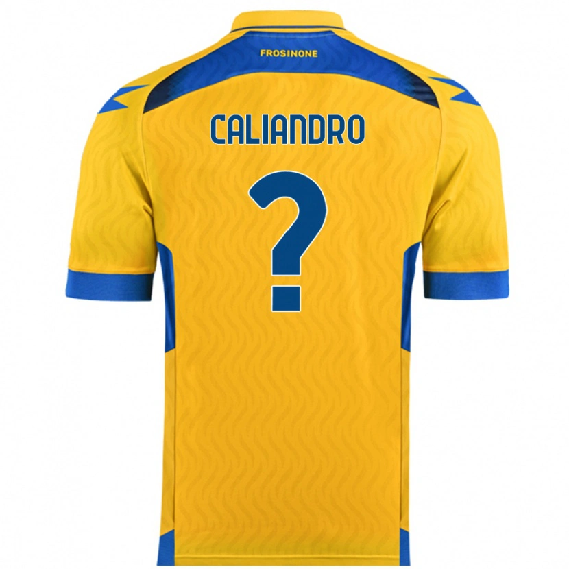 Danxen Hombre Camiseta Stanislao Caliandro #0 Amarillo 1ª Equipación 2024/25 La Camisa México