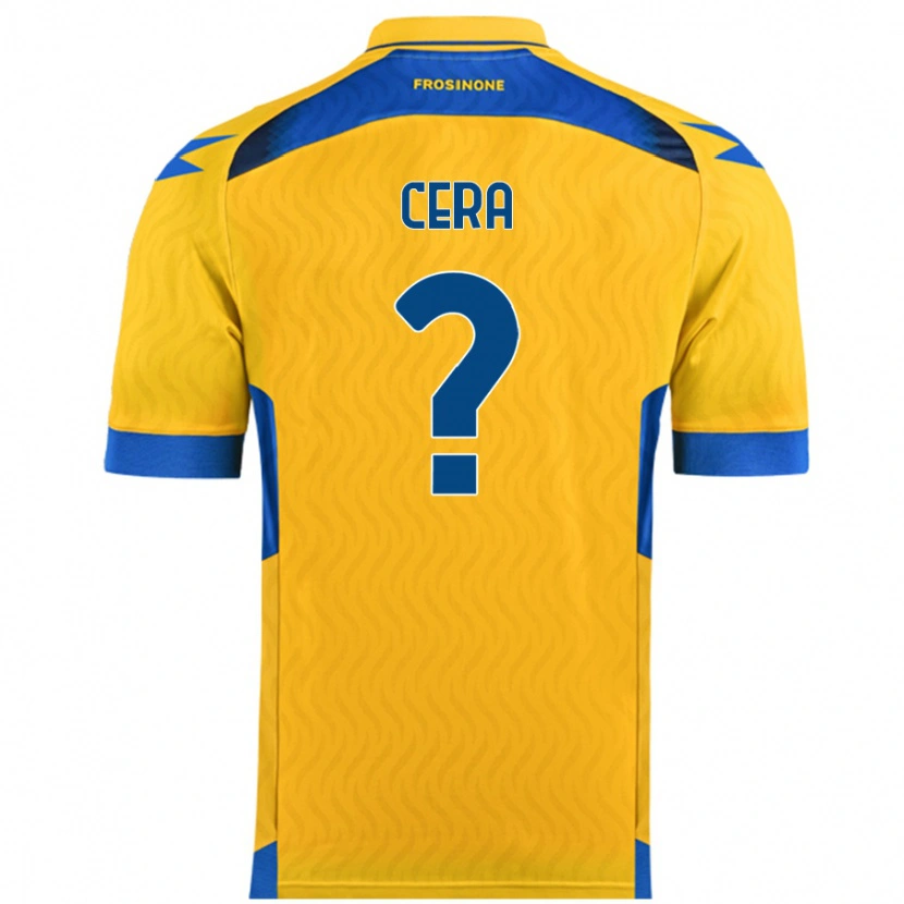 Danxen Hombre Camiseta Luigi Cera #0 Amarillo 1ª Equipación 2024/25 La Camisa México