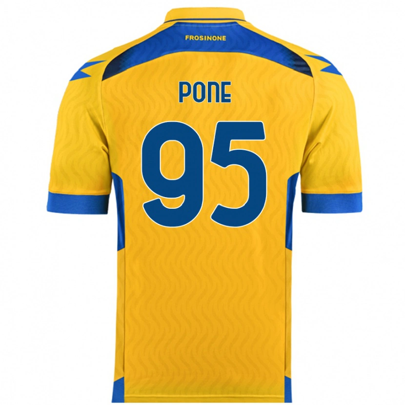 Danxen Hombre Camiseta Cristian Pone #95 Amarillo 1ª Equipación 2024/25 La Camisa México