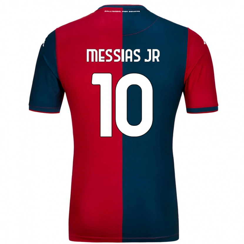 Danxen Hombre Camiseta Junior Messias #10 Rojo Azul Oscuro 1ª Equipación 2024/25 La Camisa México