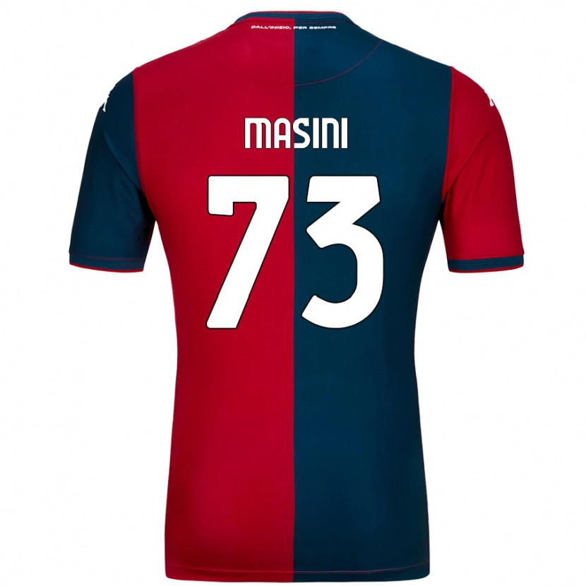 Danxen Hombre Camiseta Patrizio Masini #73 Rojo Azul Oscuro 1ª Equipación 2024/25 La Camisa México