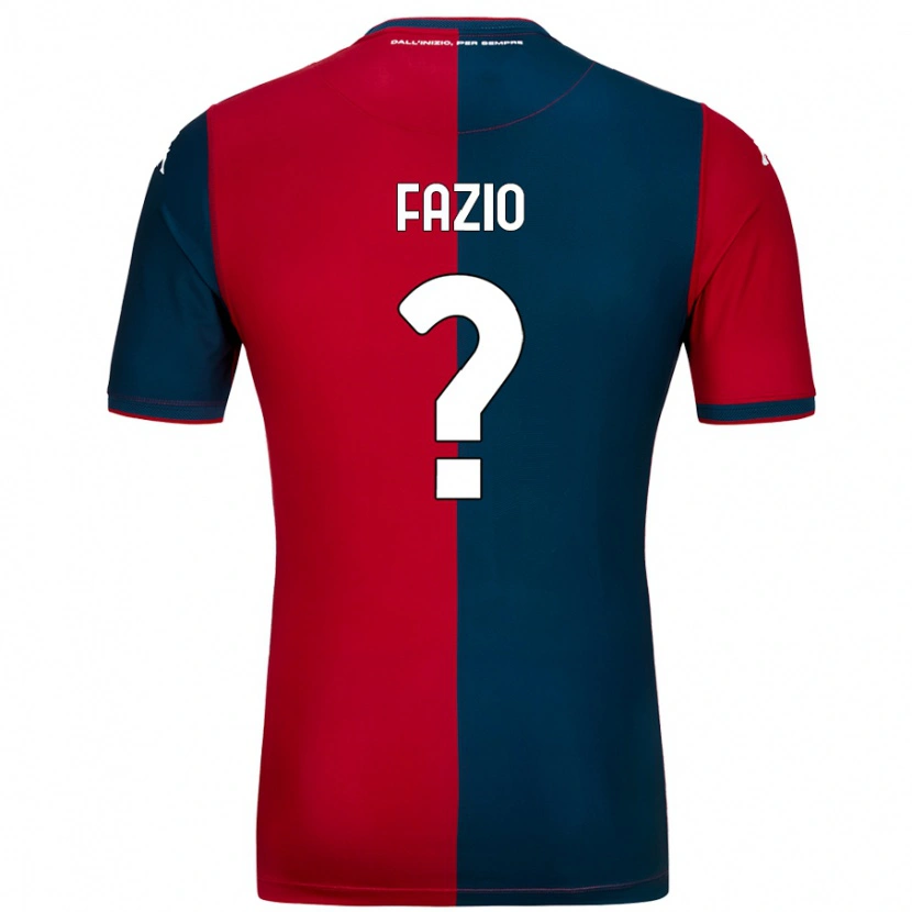Danxen Hombre Camiseta Lorenzo Fazio #0 Rojo Azul Oscuro 1ª Equipación 2024/25 La Camisa México