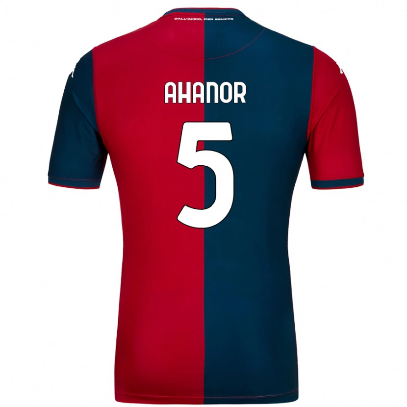 Danxen Hombre Camiseta Honest Ahanor #5 Rojo Azul Oscuro 1ª Equipación 2024/25 La Camisa México