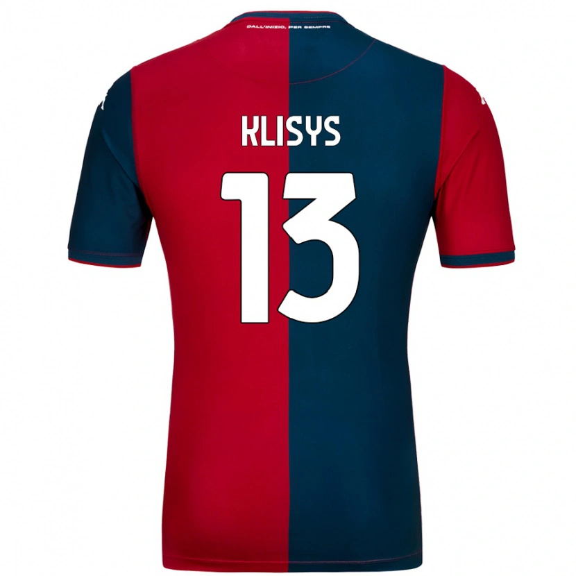 Danxen Hombre Camiseta Lukas Klisys #13 Rojo Azul Oscuro 1ª Equipación 2024/25 La Camisa México