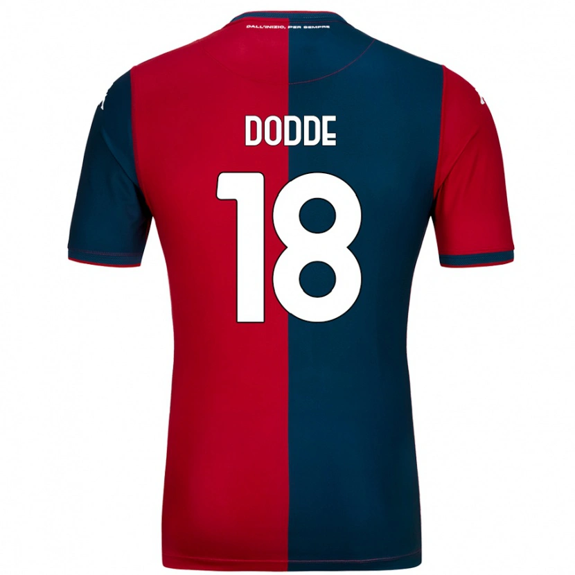 Danxen Hombre Camiseta Filippo Dodde #18 Rojo Azul Oscuro 1ª Equipación 2024/25 La Camisa México