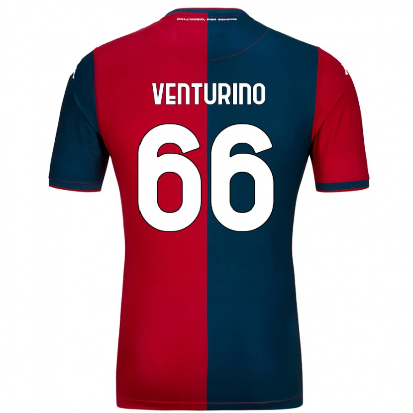 Danxen Hombre Camiseta Lorenzo Venturino #66 Rojo Azul Oscuro 1ª Equipación 2024/25 La Camisa México
