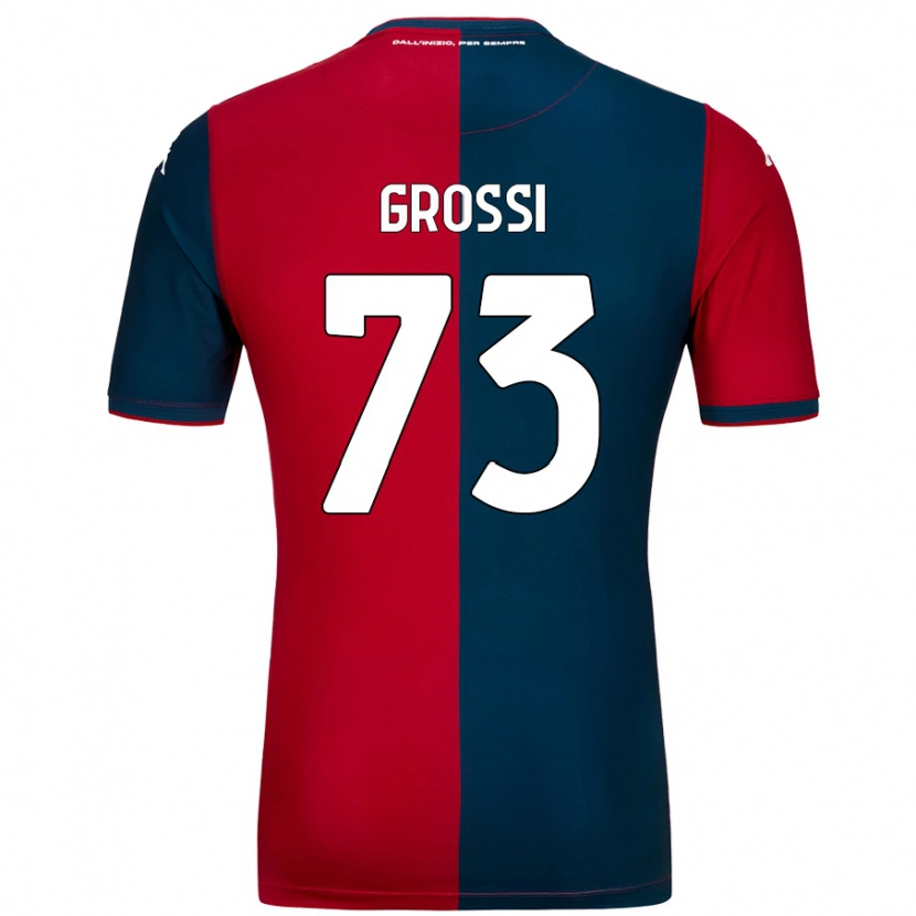 Danxen Hombre Camiseta Jacopo Grossi #73 Rojo Azul Oscuro 1ª Equipación 2024/25 La Camisa México