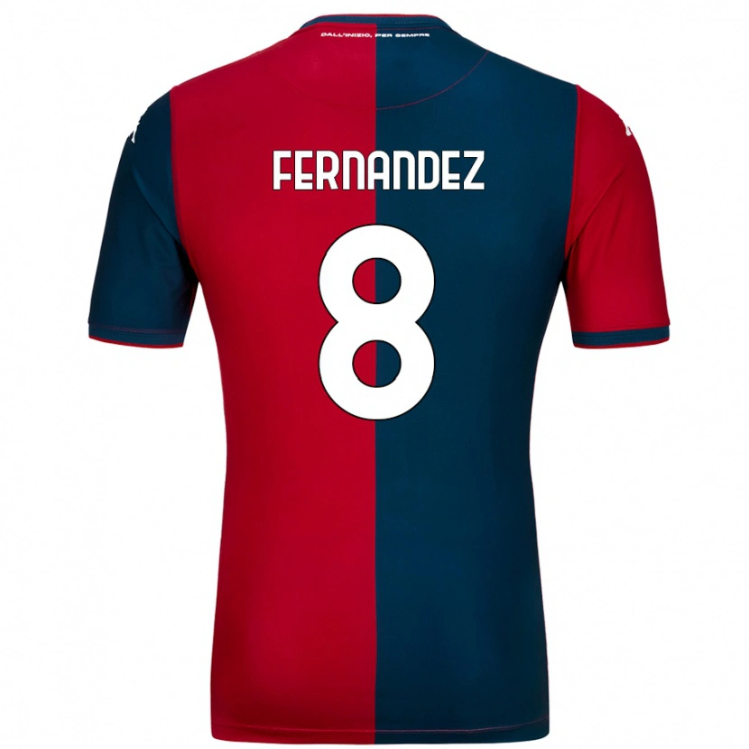 Danxen Hombre Camiseta Maria Fernandez #8 Rojo Azul Oscuro 1ª Equipación 2024/25 La Camisa México