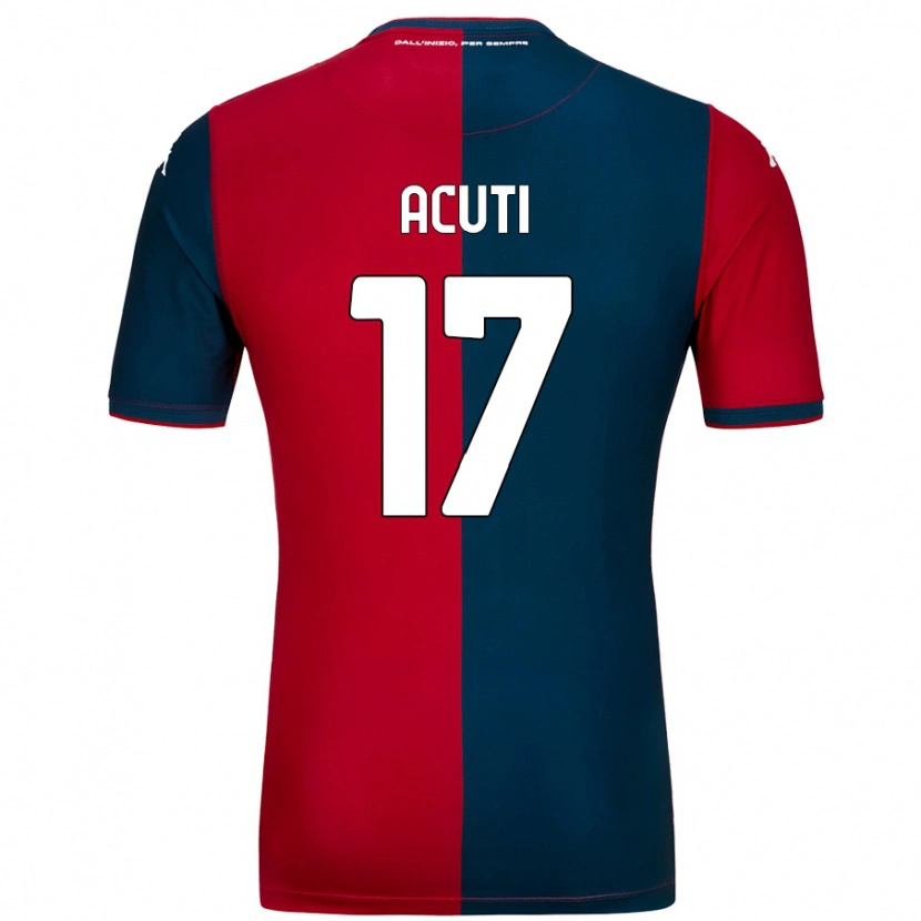 Danxen Hombre Camiseta Arianna Acuti #17 Rojo Azul Oscuro 1ª Equipación 2024/25 La Camisa México