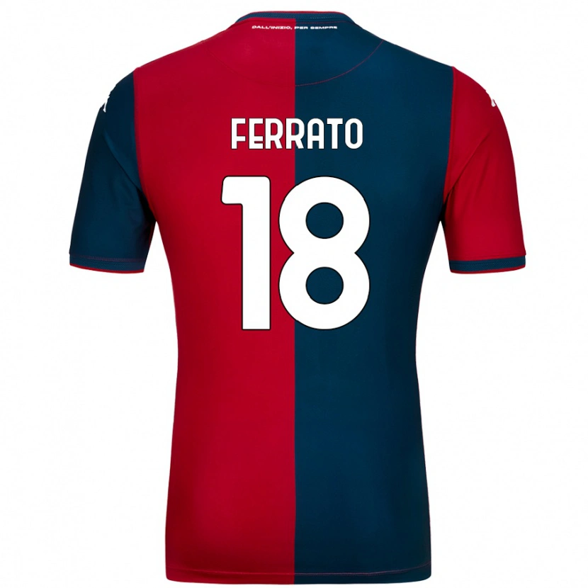 Danxen Hombre Camiseta Claudia Ferrato #18 Rojo Azul Oscuro 1ª Equipación 2024/25 La Camisa México