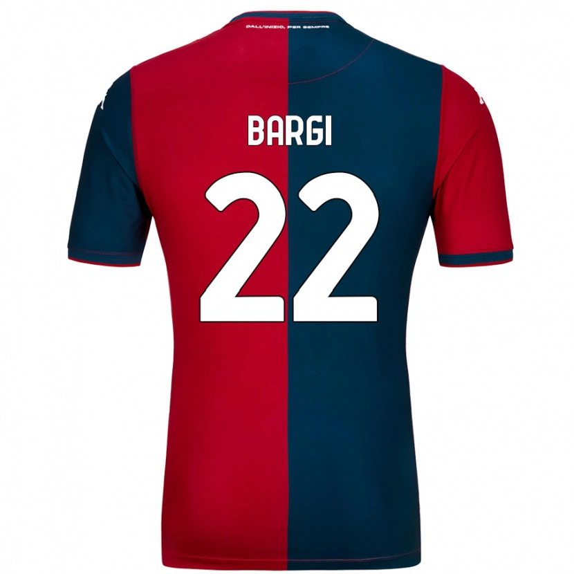 Danxen Hombre Camiseta Caterina Bargi #22 Rojo Azul Oscuro 1ª Equipación 2024/25 La Camisa México